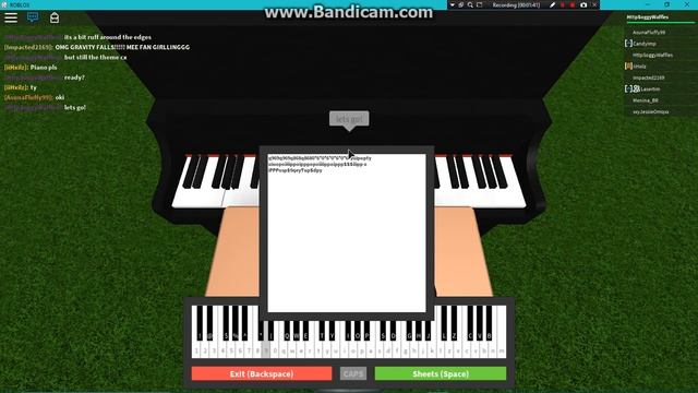Gravity Falls Theme, On Roblox Piano! смотреть онлайн