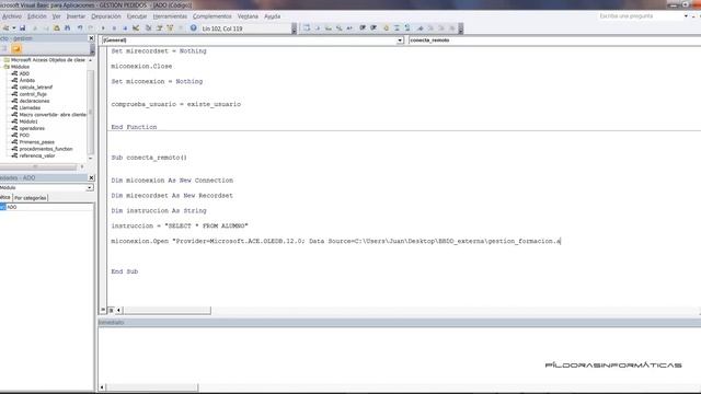 Curso VBA Access. Programación ADO III. Conexión remota. Vídeo 25 смотреть онлайн