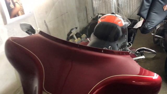 Длинное стекло на Electra Glide. Перепил под старую приборку смотреть онлайн