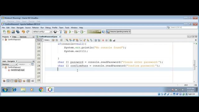 How To Input Password And Confirm From Console In Java смотреть онлайн