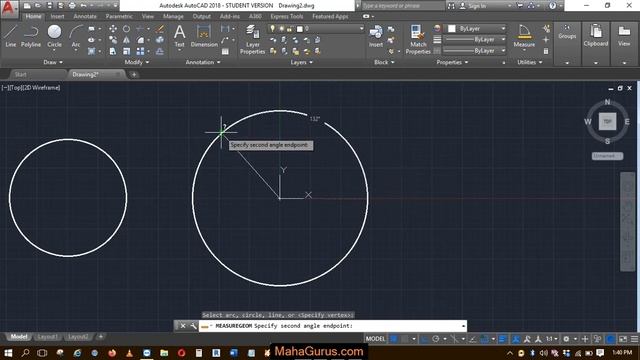 How to Measure Angle in Autocad- Measure Angle in Autocad Tutorial смотреть онлайн
