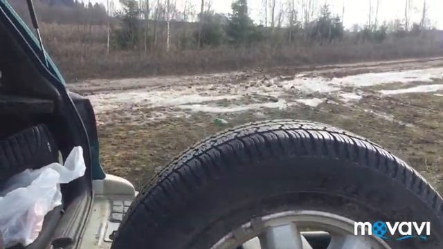 Второй выезд мицухи, установлен кенгурятник, и новая летняя резина!мицубиси тащит!!! смотреть онлайн