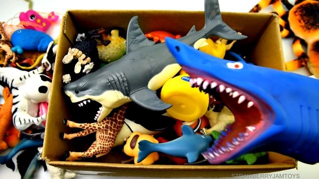 Learn Wild Zoo Animals Names For Toddlers | Including Sea Animals! смотреть онлайн