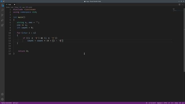 Задача 231. Распаковка строки. acmp.ru C++ смотреть онлайн
