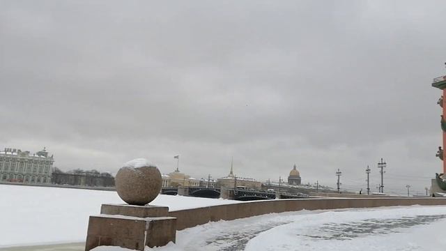 СП-б. Стрелка Васильевского острова. 12.03.2023. смотреть онлайн