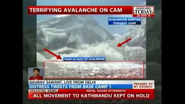 Nepal Earthquake: Avalanche Hits Mount Everest Base Camp смотреть онлайн