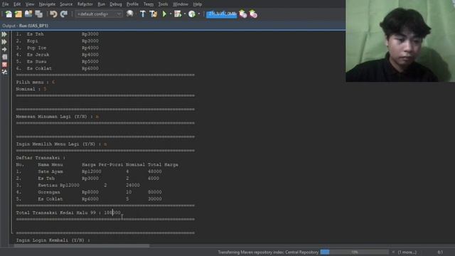 Demo Program Kedai Halu 99 - Java Method смотреть онлайн