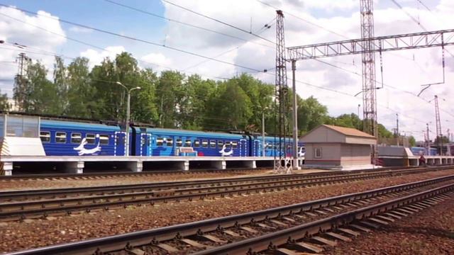 Отправление ЭД4МК-0074 и ЭД4М-0396 "РЭКС" от станции Домодедово смотреть онлайн