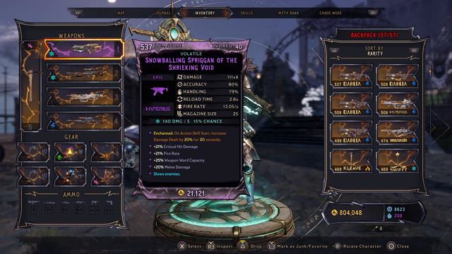 Tiny Tina's Wonderlands | The build I used to climb to chaos 35 | (Spore Warden + ClawBringer Build смотреть онлайн