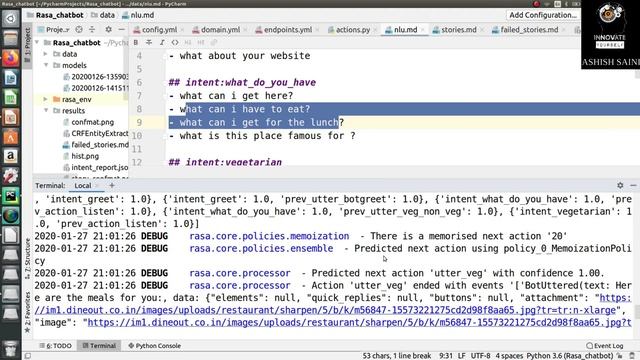 Entity Extraction in Rasa Chatbot смотреть онлайн