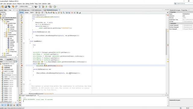 Part 9 -Code Form Student CRUD Operations with Java and Oracle Database using Netbeans смотреть онлайн