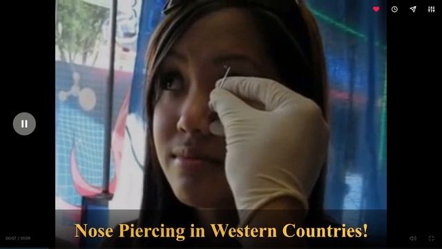 Nose Piercing Method in India and in Western Countries смотреть онлайн