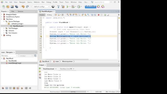 Stack Push and Pop Java Script смотреть онлайн