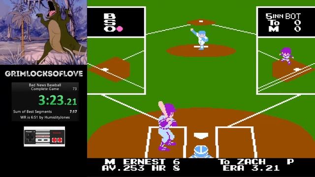 Bad News Baseball - Speedrun - Complete Game in 6:50.767 (WR) смотреть онлайн