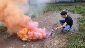 Дымовая шашка с разноцветным дымом