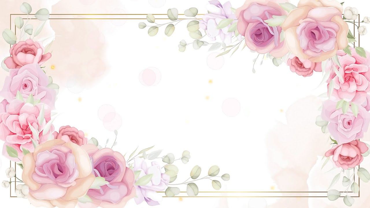 Фон. Рамка цветы розы | Бесплатные футажи для видео монтажа. смотреть онлайн
