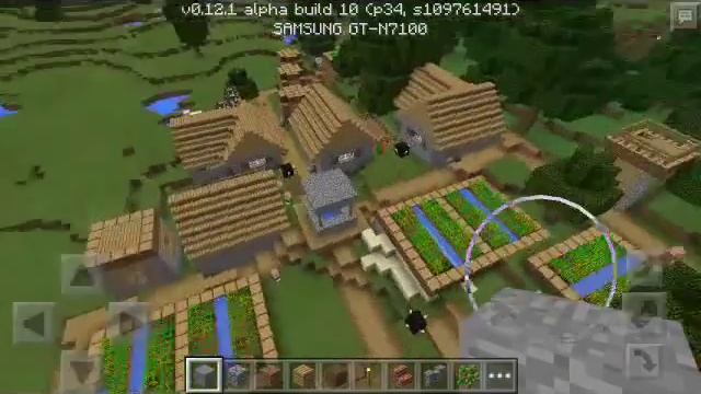 Болото и 3 деревни сид на Minecraft PE 0.12.1 смотреть онлайн