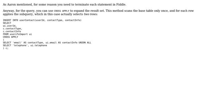Databases: Inserting two rows from single row (3 Solutions!!) смотреть онлайн