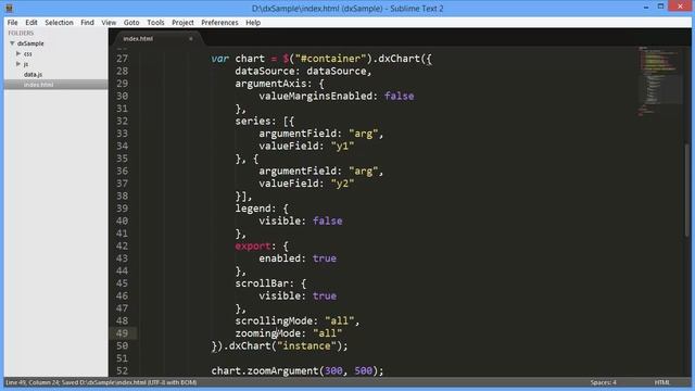DevExtreme: Exporting HTML5 Charts смотреть онлайн