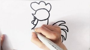 КАК НАРИСОВАТЬ ПЕТУХА // ПЕТУШОК ДЛЯ ДЕТЕЙ НАРИСОВАТЬ // НАРИСОВАТЬ ПЕТУХА // HOW TO DRAW ROOSTER