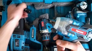 Аккумуляторный набор инструментов Makita 4 в 1 бесщеточный. Аналог MAKITA