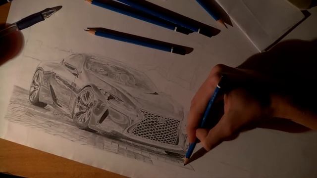 Lexus LF-LC fast drawing смотреть онлайн
