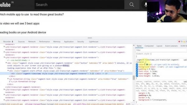 Download Video Subtitles in Text (with DevTools)
