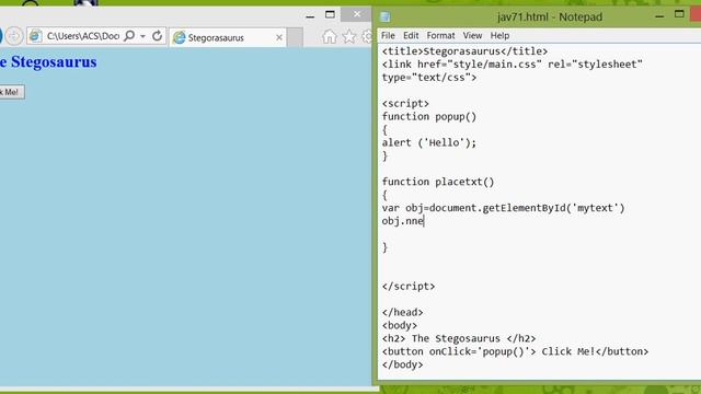 Change HTML on a page using JavaScript смотреть онлайн