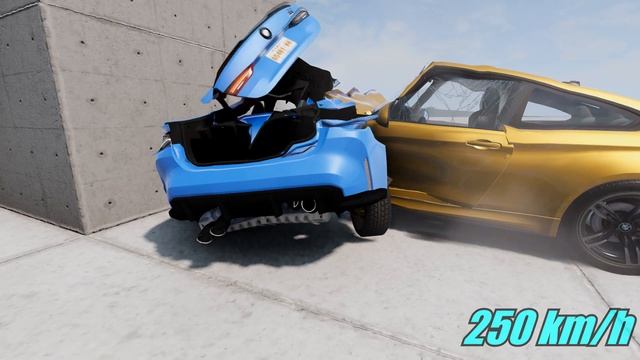 BMW M4 F82 Vs M4 G82 BeamNG Crash Test