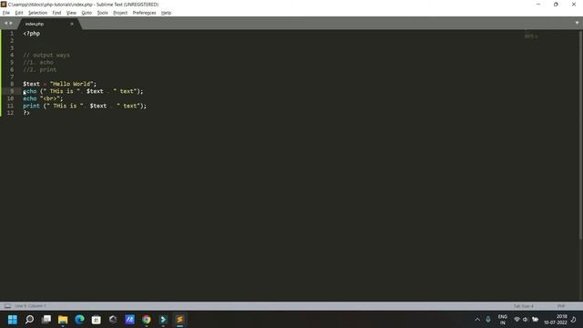 Difference between Echo and Print in PHP | PHP echo and print | echo and print me kya difference h смотреть онлайн