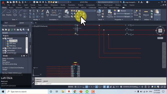 AutoCAD Electrical Tutorial 2.1 Introduction to ACADE Interface Sections смотреть онлайн
