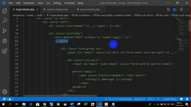 Build Blog App With PHP Laravel Framework Part 7 смотреть онлайн