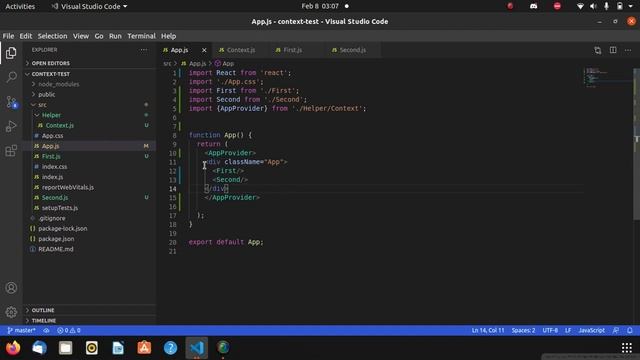 React.js - How to handle useContext hook tutorial - Part 1 смотреть онлайн