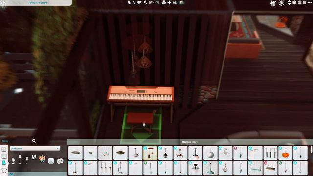 Дом-шалаш на озере🍂• Строительство Sims 4 • NO CC смотреть онлайн