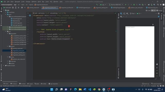 Cara Mudah Membuat Bottom Navigation Dengan Fragment Di Android Studio #java #android смотреть онлайн