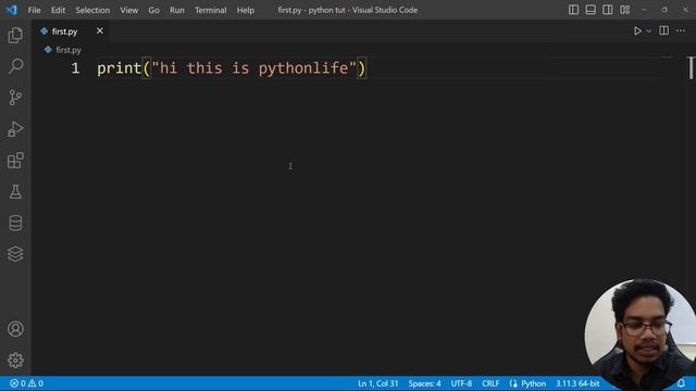 First Program in Python | How to Write First Program in Python | Python in Telugu смотреть онлайн