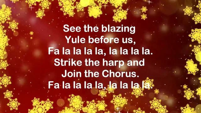 Falalalala song with Lyrics | Deck the Halls with Lyrics| Christmas song | Carol song смотреть онлайн