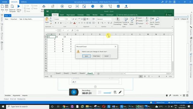 Change Excel Column Name using code robotic process automation uipath смотреть онлайн
