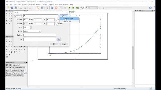 9.28 2D Graphs in wxMaxima Using PLOT смотреть онлайн