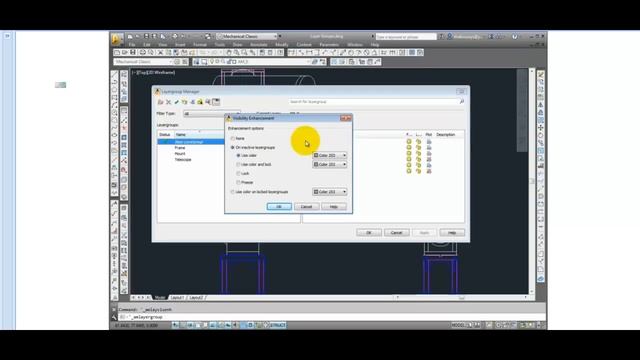 AutoCAD Mechanical 2014 - Using Layer Group Tools смотреть онлайн