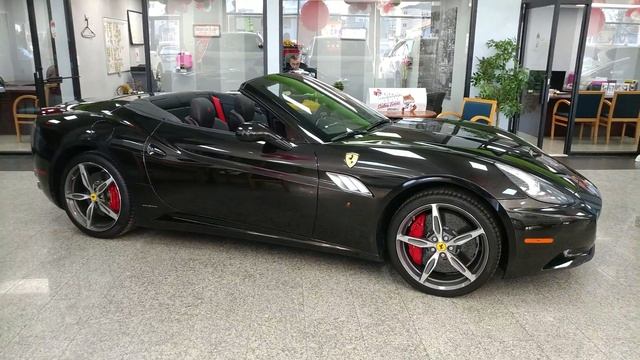 2014 BLACK FERRARI CALIFORNIA 2 DOOR CONVERTIBLE смотреть онлайн