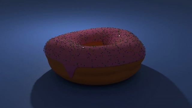 Анимация Blender "Пончик" смотреть онлайн