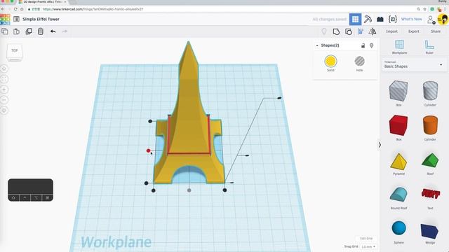 16) Make Simple Eiffel Tower with Tinkercad + 3D printing | 3D modeling How to make and design смотреть онлайн