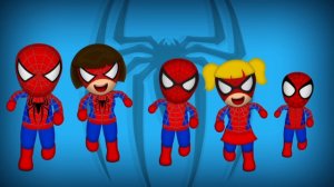 Spiderman Finger Family Nursery Rhymes Lyrics
