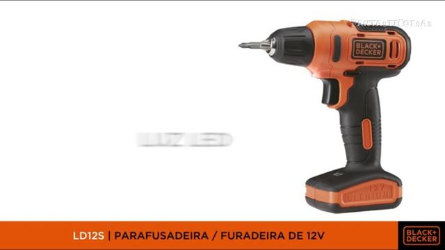 Black+Decker LD12SP Parafusadeira / Furadeira 12V com 13 Acessórios, Laranja смотреть онлайн
