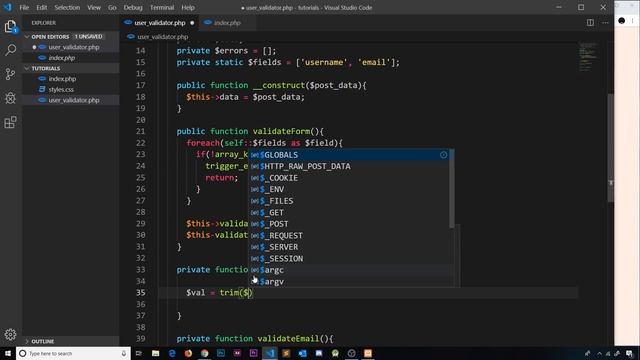 Object Oriented PHP #13 - Validation Class (part 2) смотреть онлайн