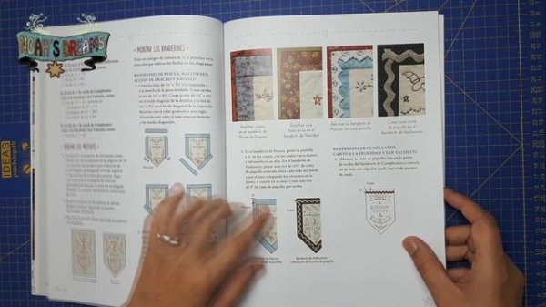 Libro "Patchwork y Bordado para las cuatro estaciones" - Reseña del libro de patchwork en español.