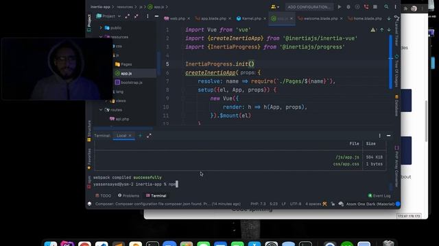 How to use Inertia and Vue-Js in Laravel смотреть онлайн