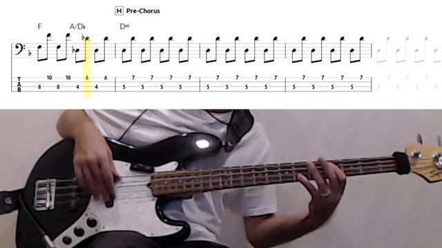 Uprising By Muse - Bass Cover (tablature & Notation Included)