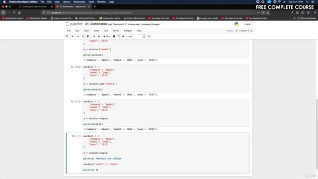 #85 - Access Dictionary Items | Python Full Course - Beginner to Advanced [FREE] смотреть онлайн
